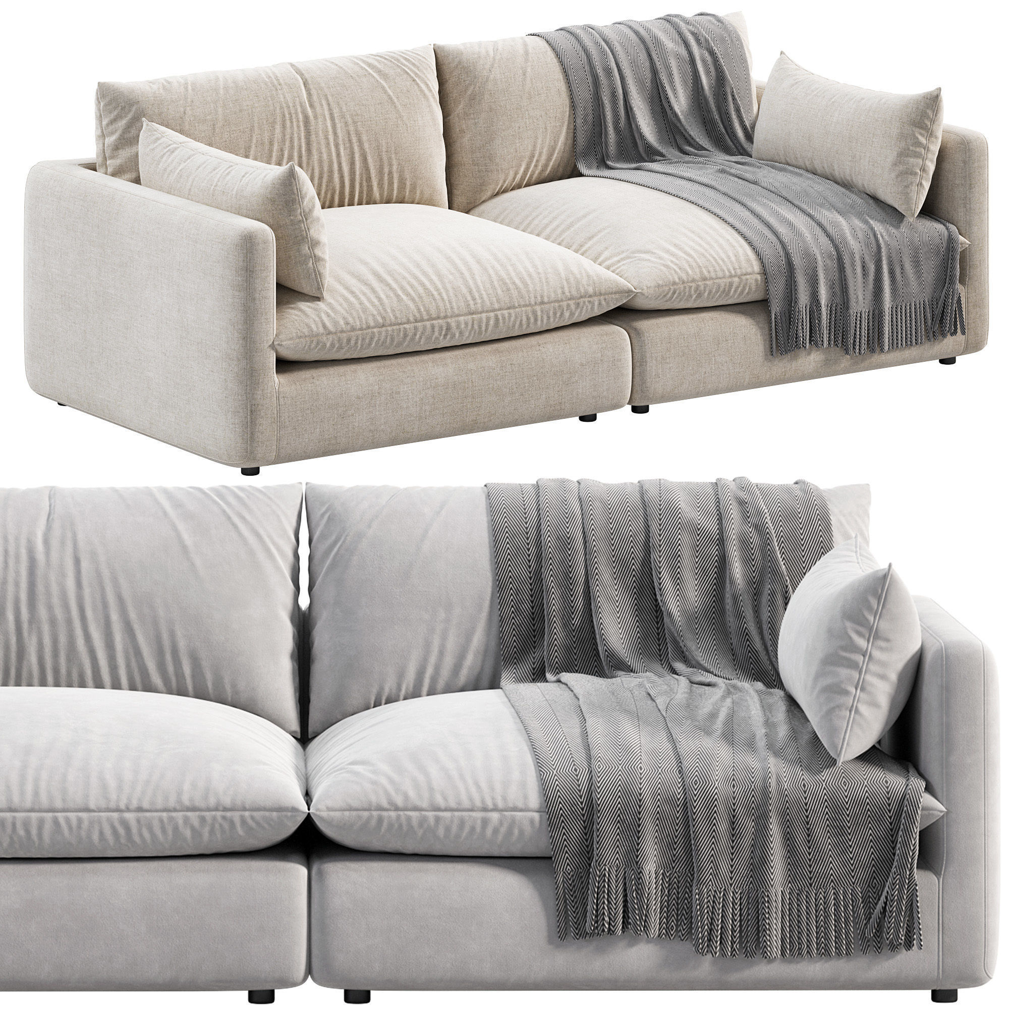 Unwind sofa 3D model_3