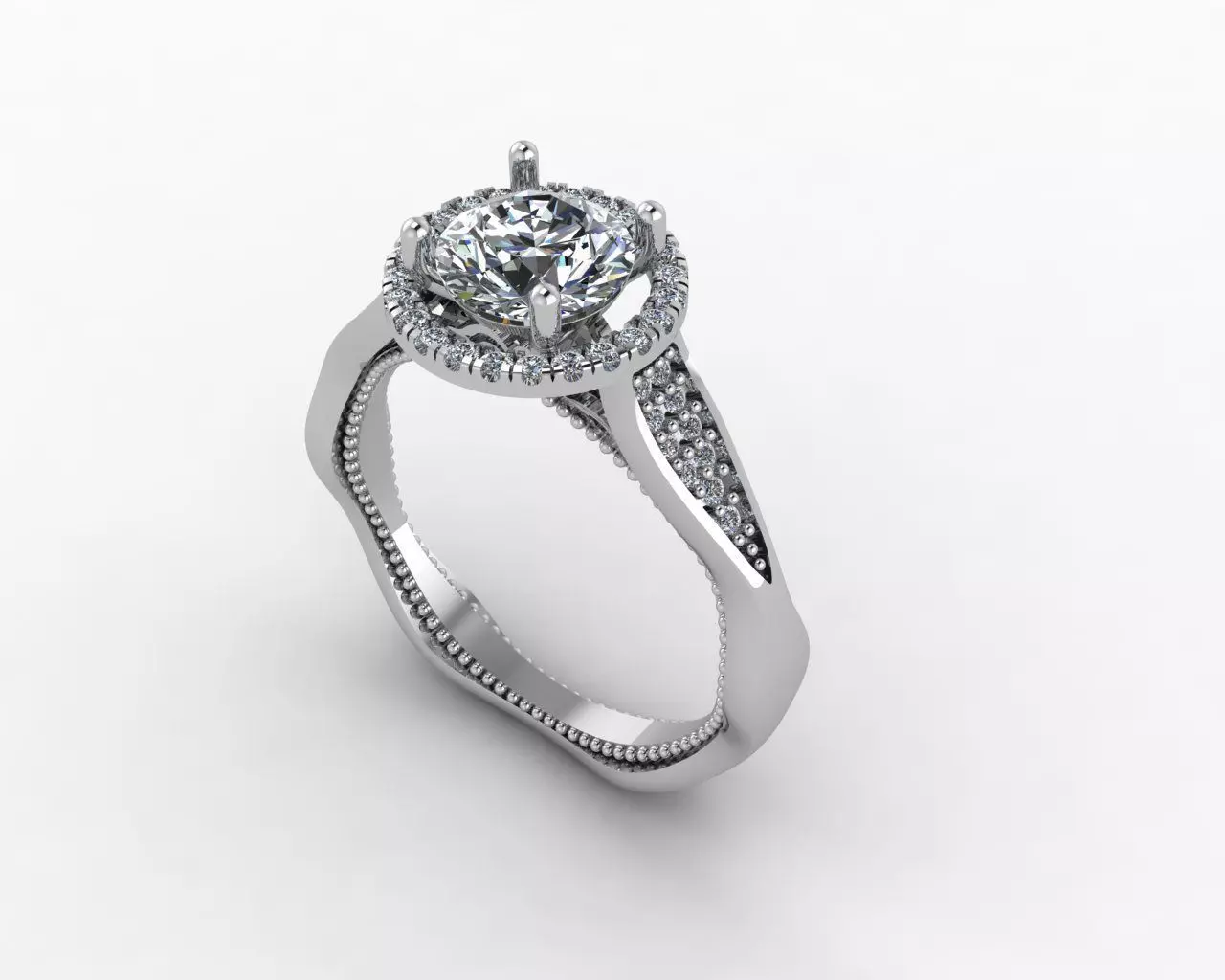 Jewelry ring 3D print model_0