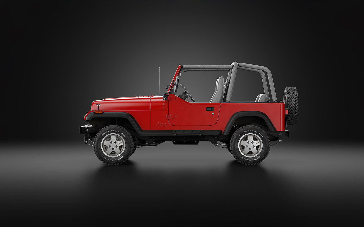 1987 Jeep Wrangler 3D model_5