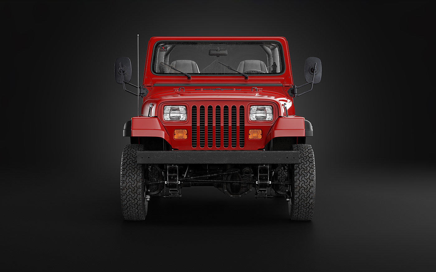 1987 Jeep Wrangler 3D model_6