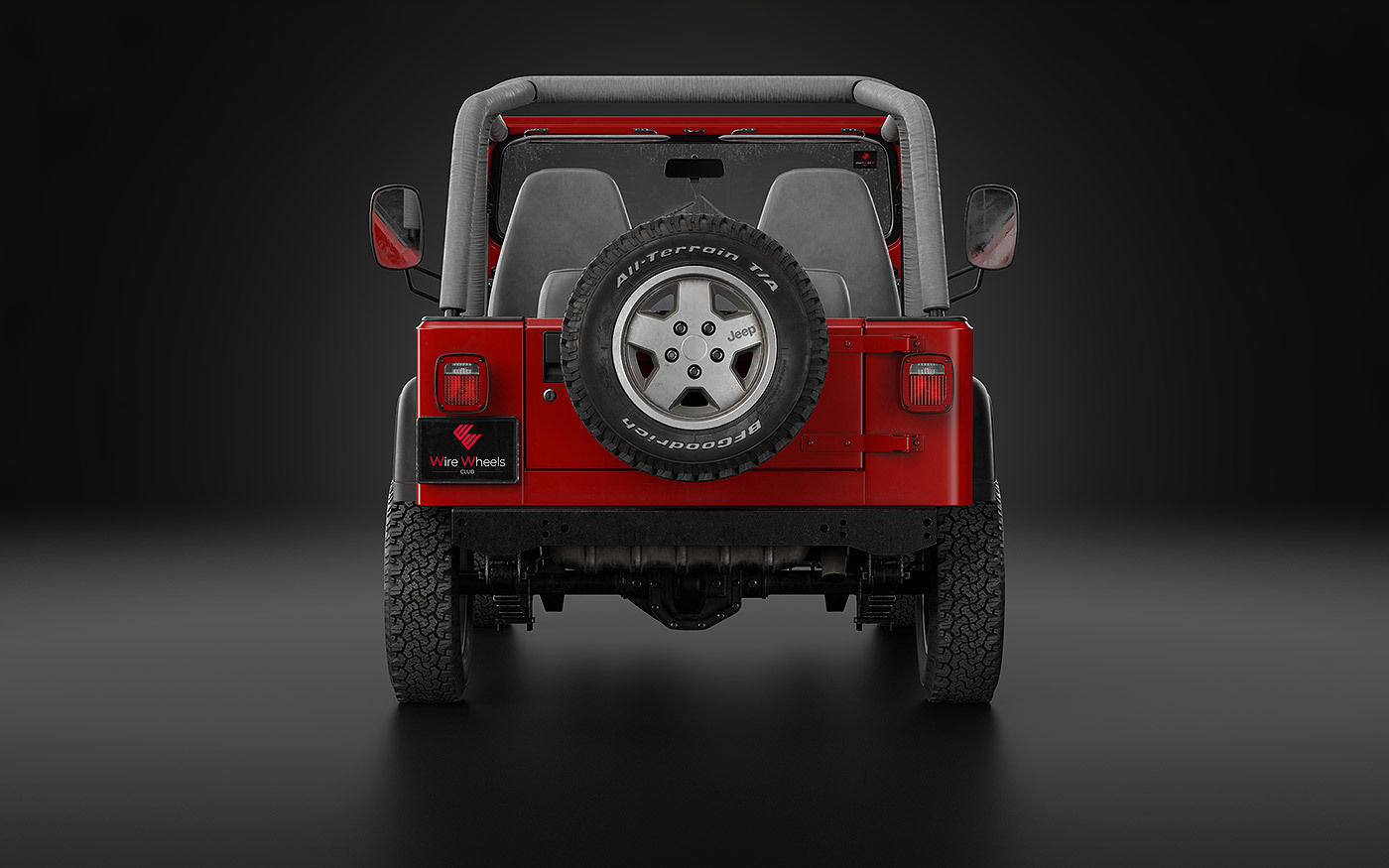 1987 Jeep Wrangler 3D model_7