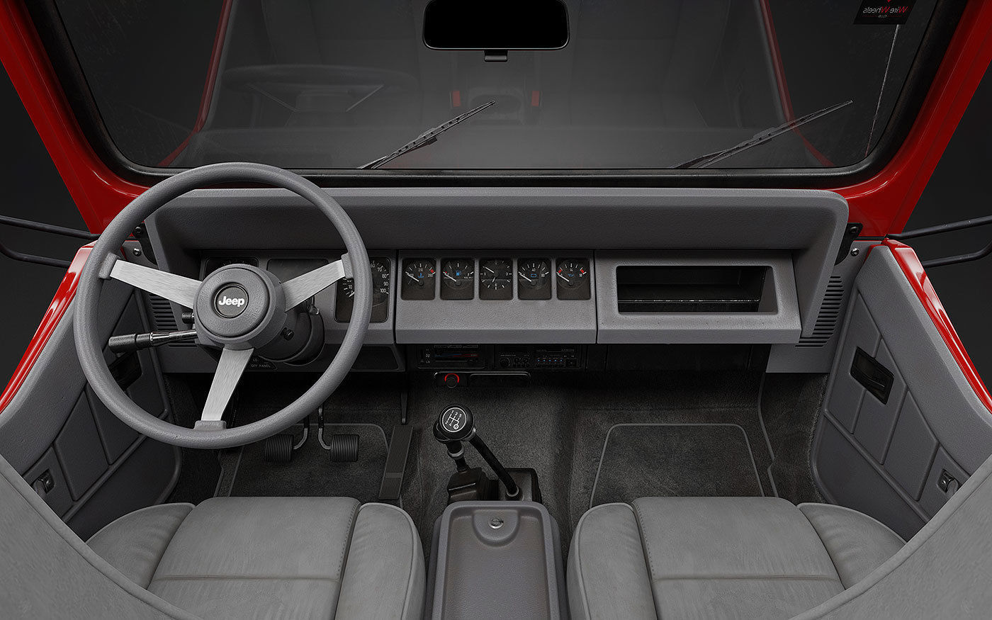 1987 Jeep Wrangler 3D model_8