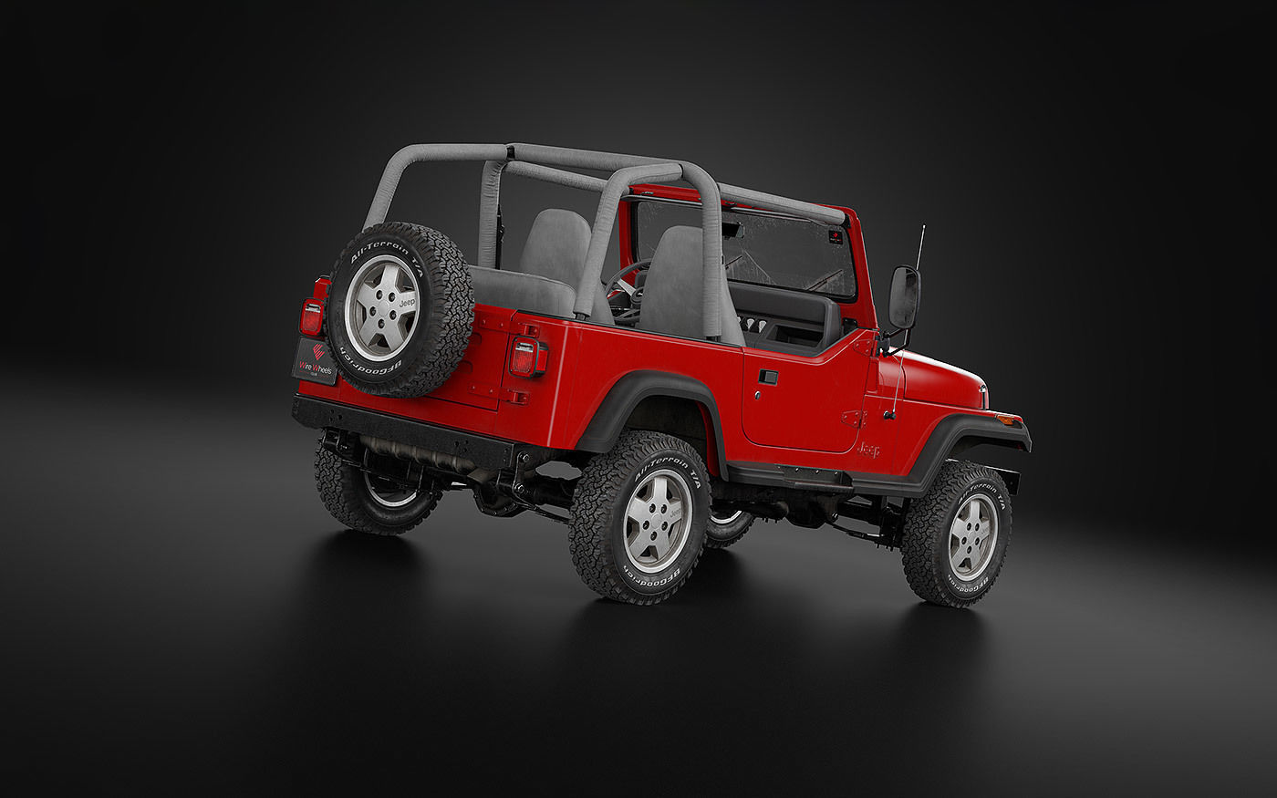 1987 Jeep Wrangler 3D model_3