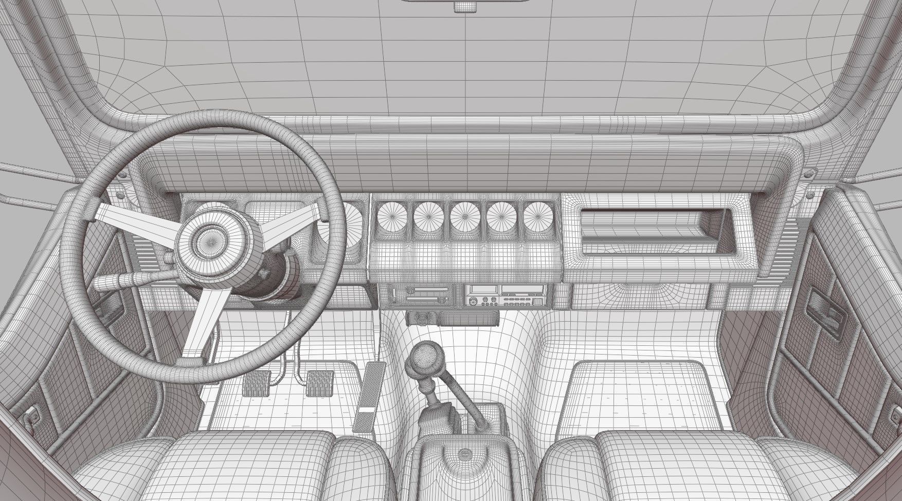 1987 Jeep Wrangler 3D model_11