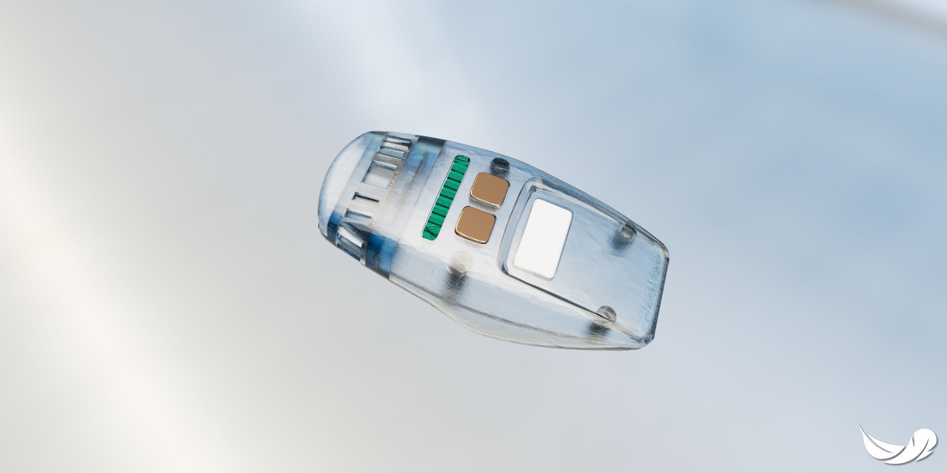 Star Trek TNG Type 1 Phaser with internals 3D print model_7