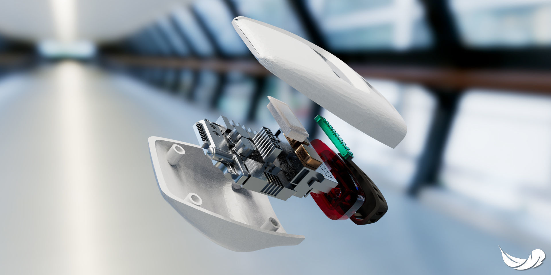 Star Trek TNG Type 1 Phaser with internals 3D print model_1