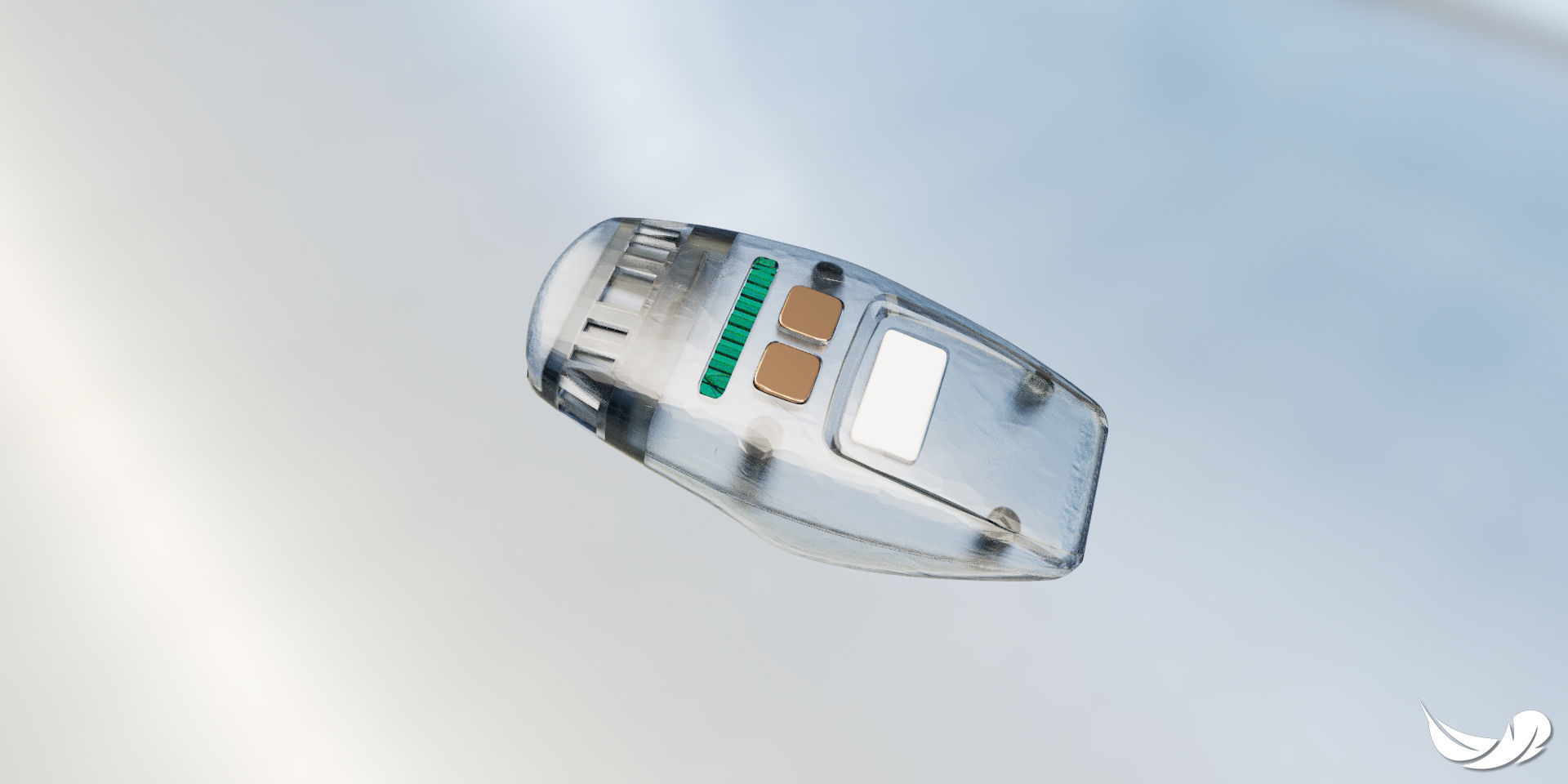 Star Trek TNG Type 1 Phaser with internals 3D print model_9