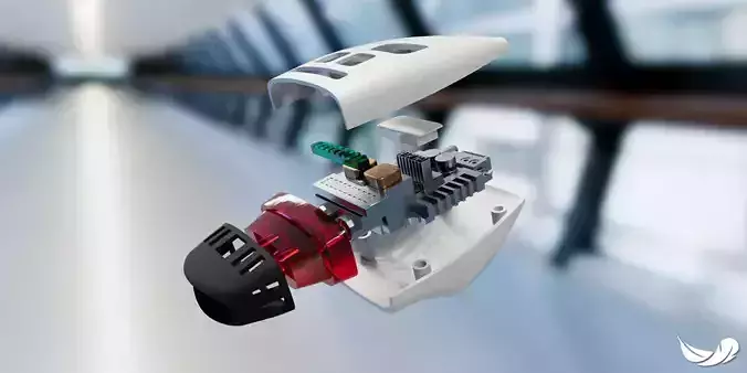 Star Trek TNG Type 1 Phaser with internals 3D print model