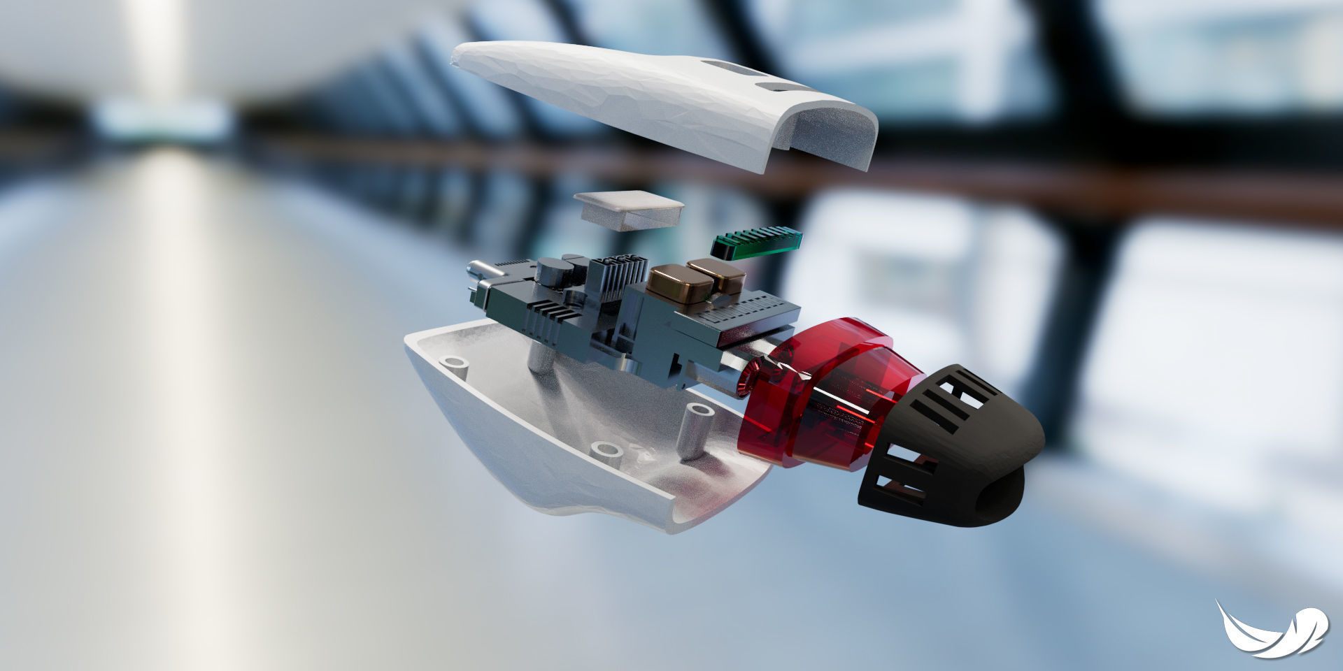 Star Trek TNG Type 1 Phaser with internals 3D print model_2