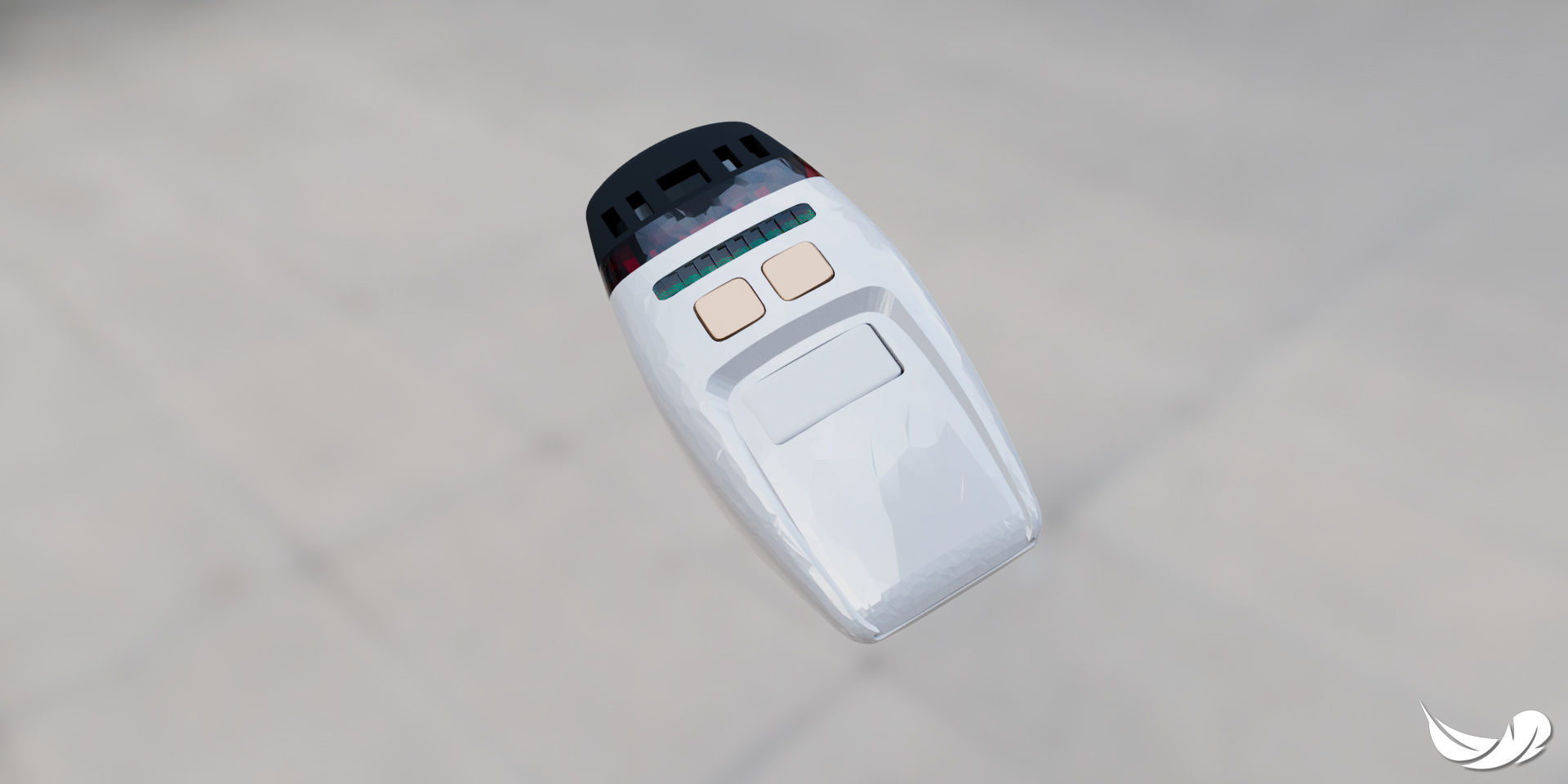 Star Trek TNG Type 1 Phaser with internals 3D print model_5