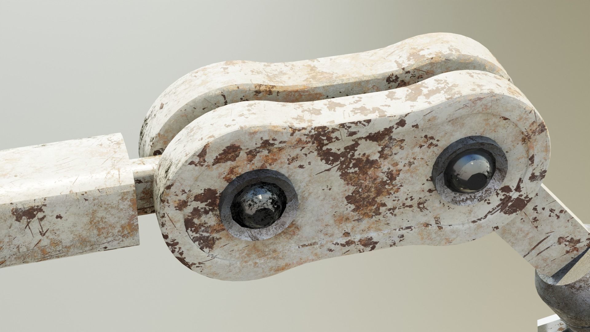 Robotic arm Low-poly 3D model_5