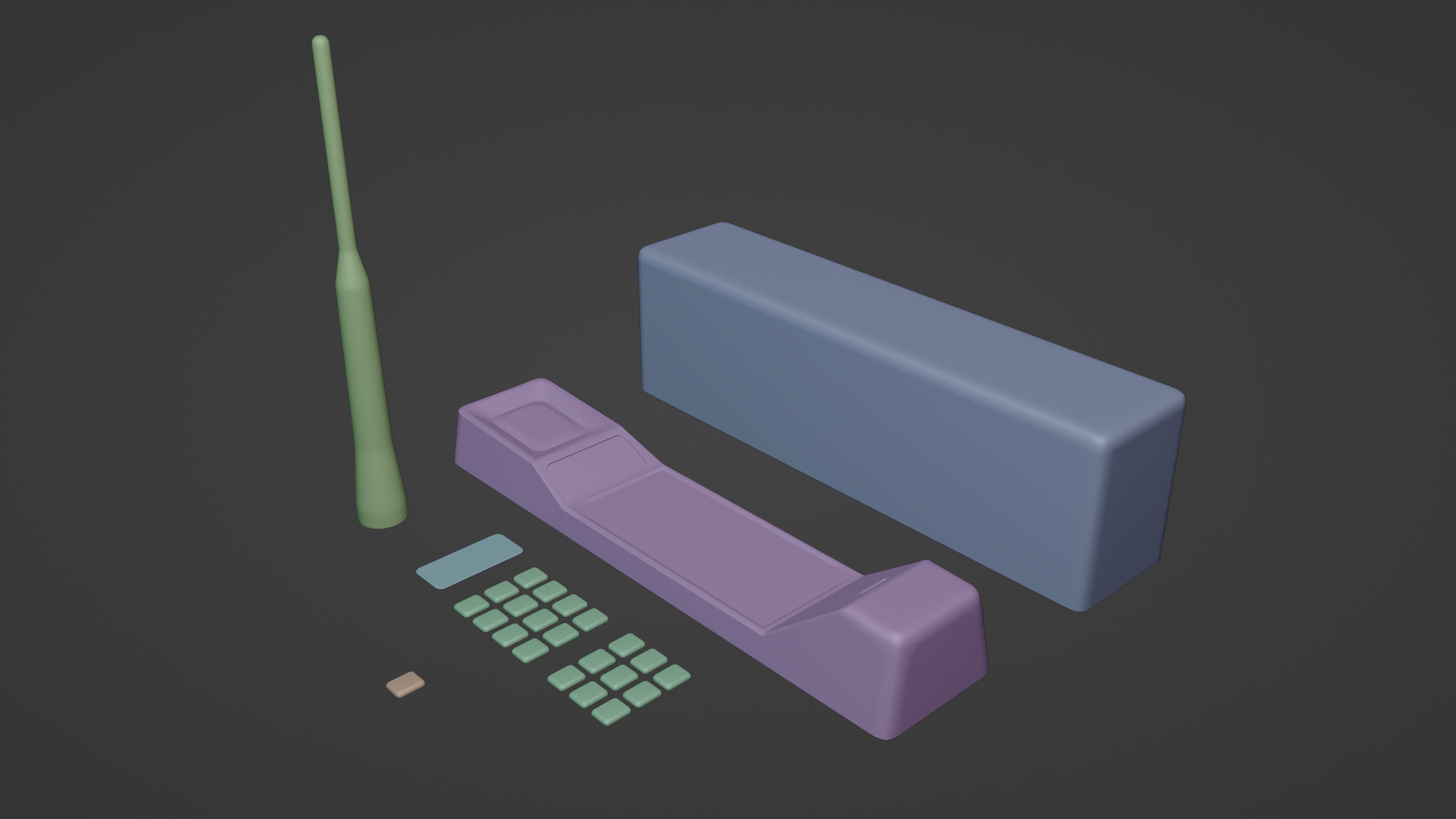 Motorola DynaTAC 3D model_7