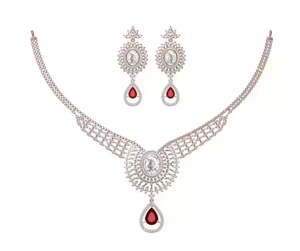 Women Necklace Earring Set STL JCD Details