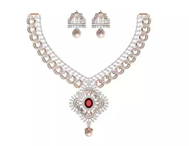 Women Necklace Earring Set STL JCD Details