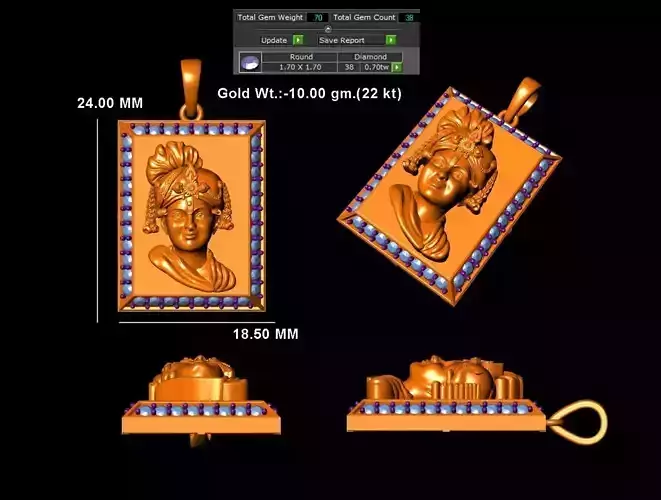 swaminarayan bhagwan 3d model