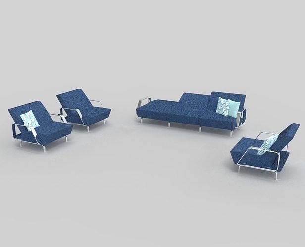 Room with sofa and table  3D model