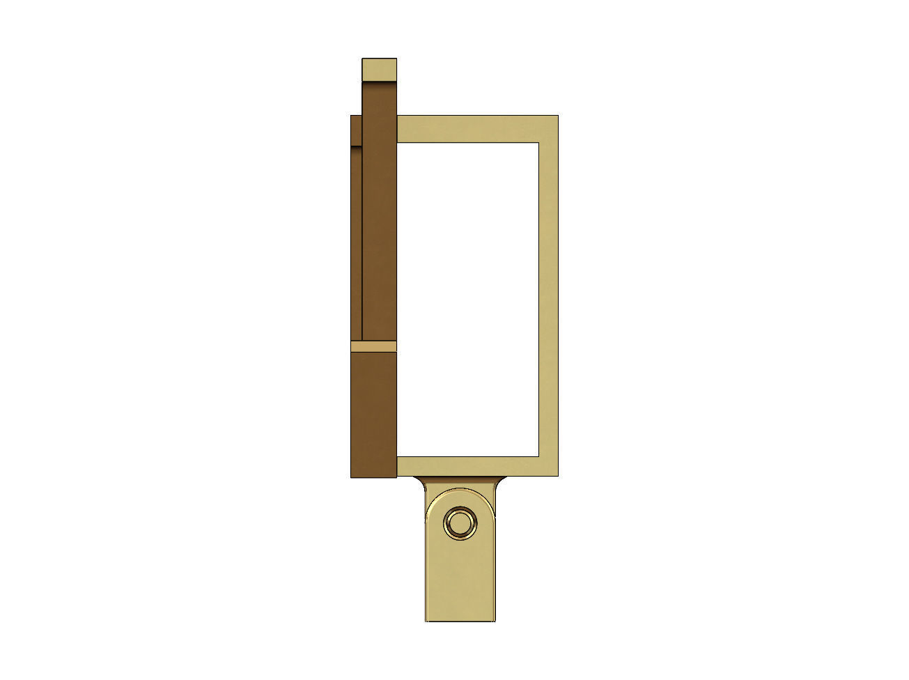 Louis Vuitton logo bail link 3D print model_4