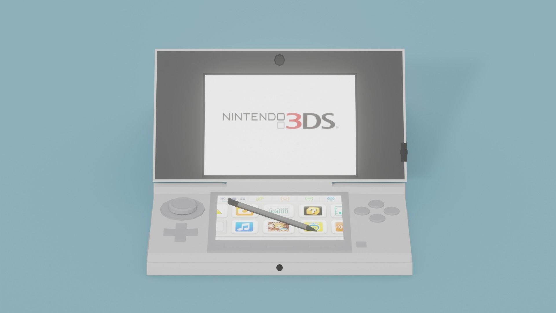 Low Poly Nintendo 3DS Pack Low-poly 3D model_7