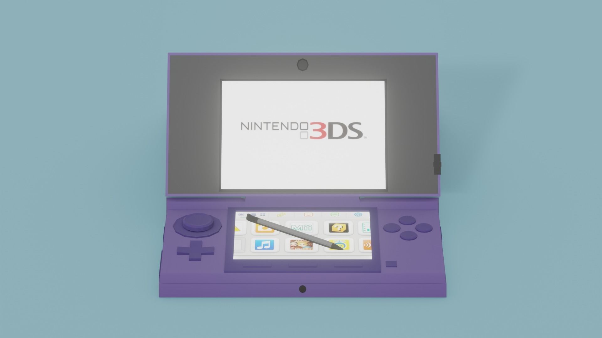Low Poly Nintendo 3DS Pack Low-poly 3D model_9