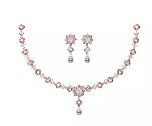 Women Necklace Earring Set STL JCD Details