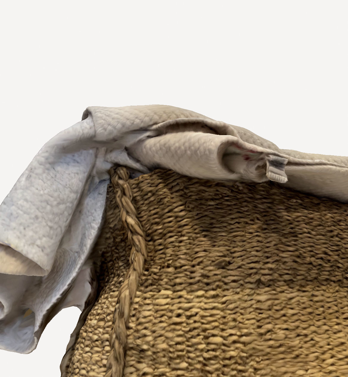 Basket with Blankets 3D print model_5