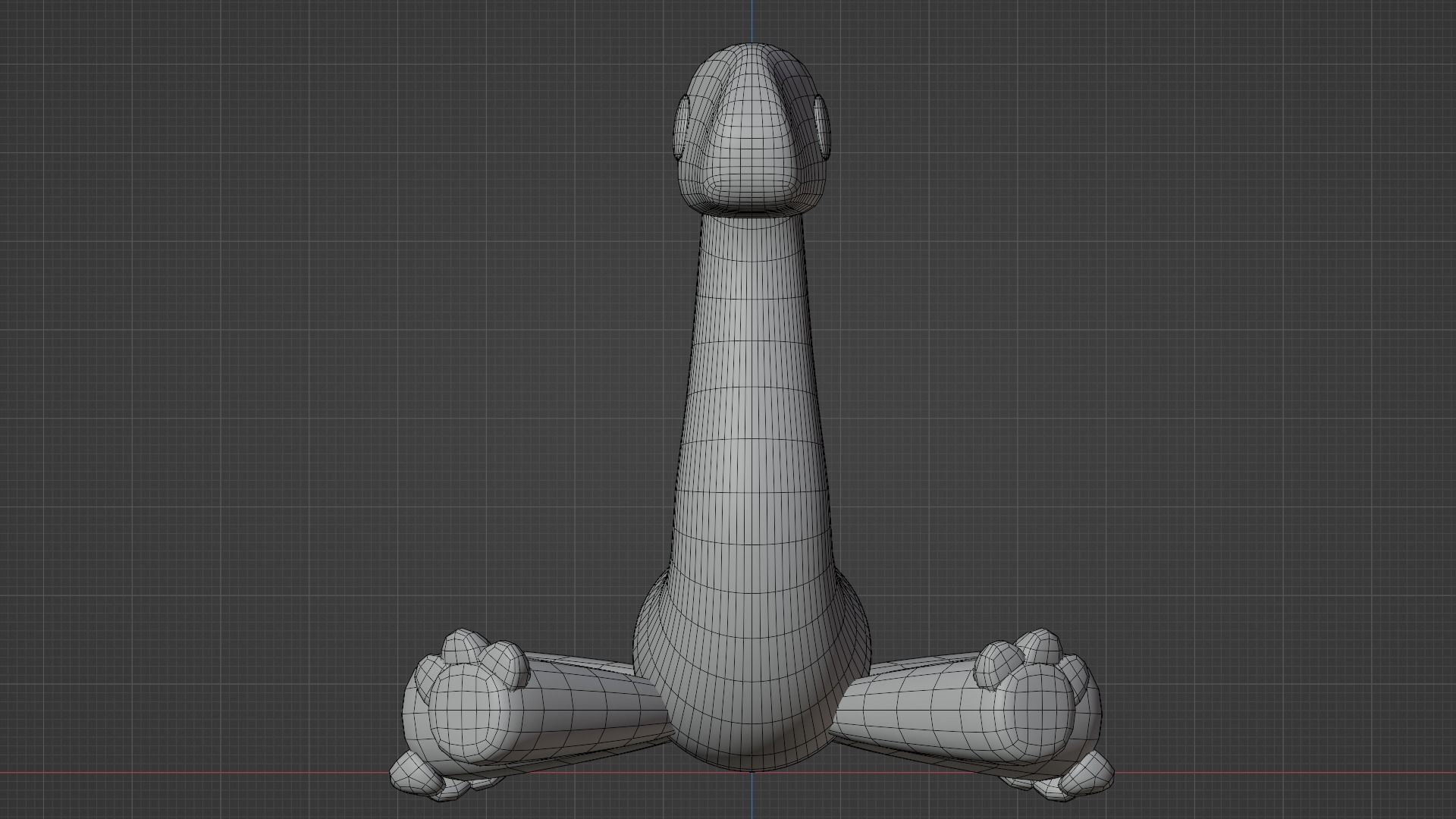 Brontosauru cute 3D model 3D model_3