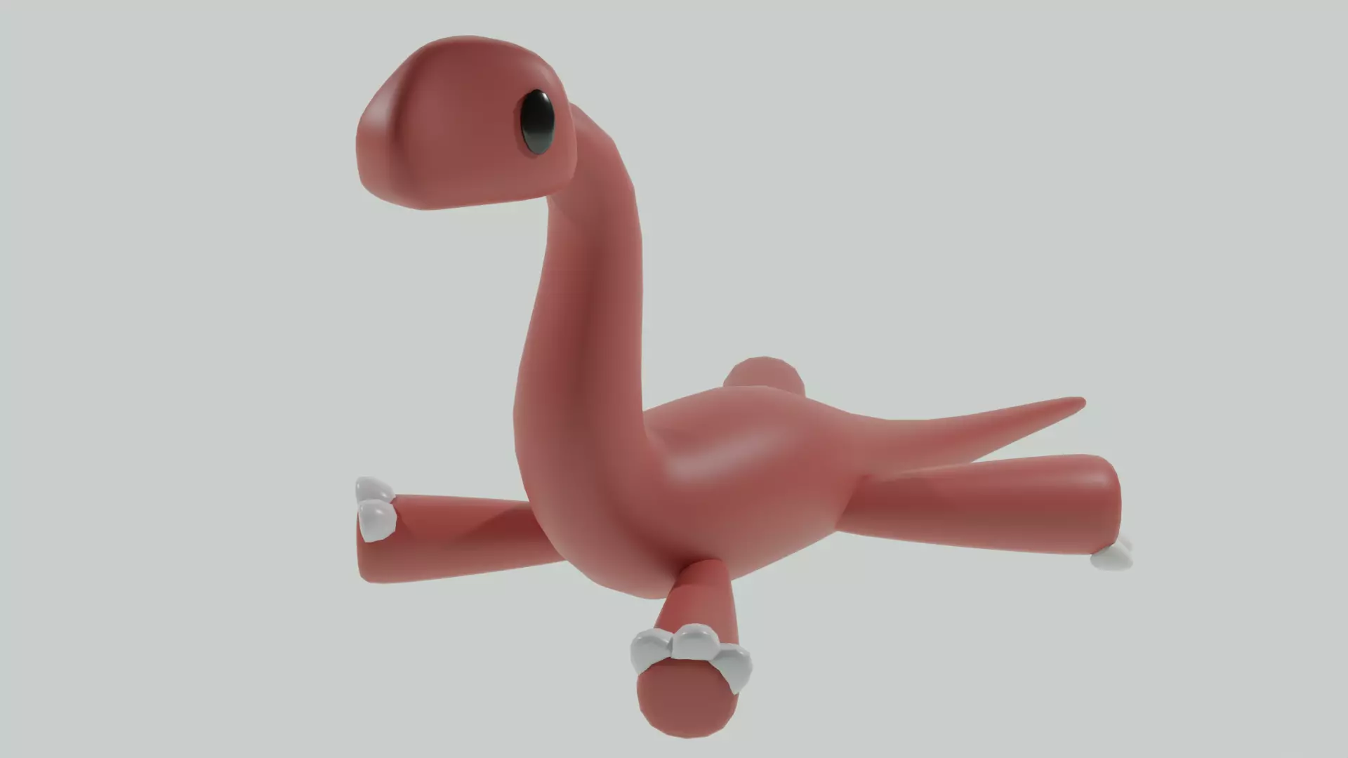 Brontosauru cute 3D model 3D model_0