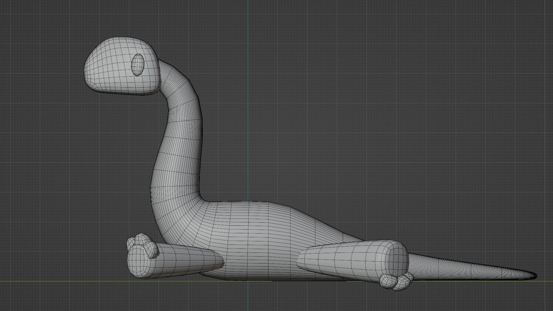 Brontosauru cute 3D model 3D model_5