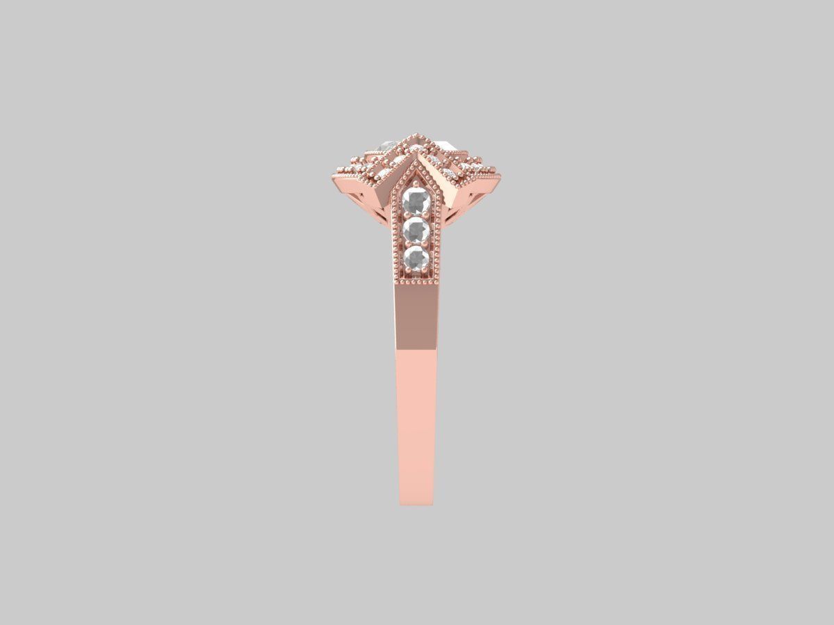Marquise Art Deco Ring 3D print model_9