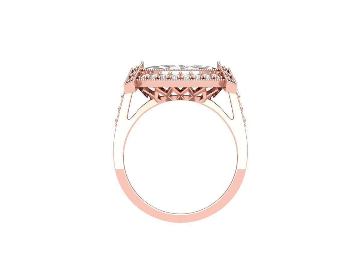 Marquise Art Deco Ring 3D print model_7