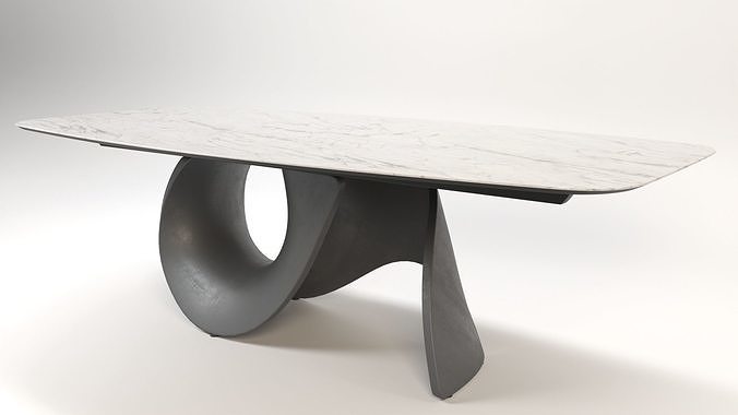 Seashell Dining Table model 3D model | CGTrader