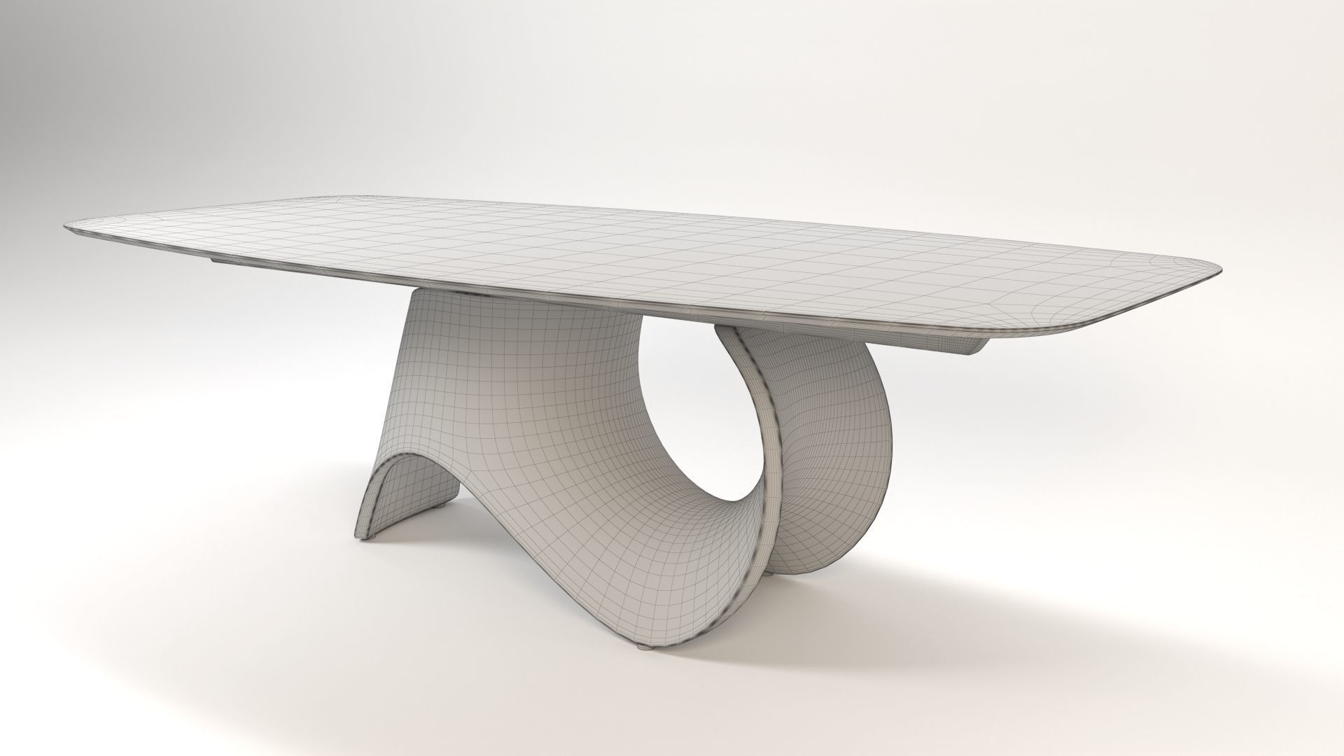 Seashell Dining Table model 3D model | CGTrader