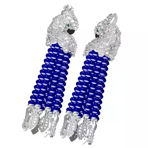 Parrot Couple Earring