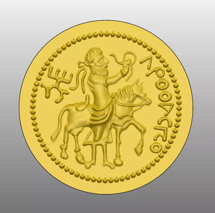 Coin pendant Free 3D model_0