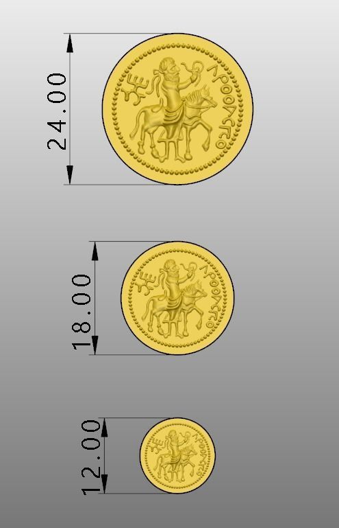 Coin pendant Free 3D model_1