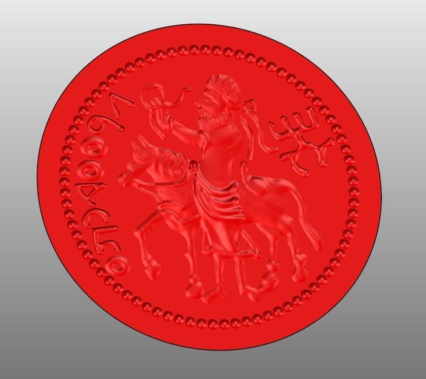 Coin pendant Free 3D model_4