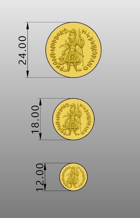 Coin pendant Free 3D model_1