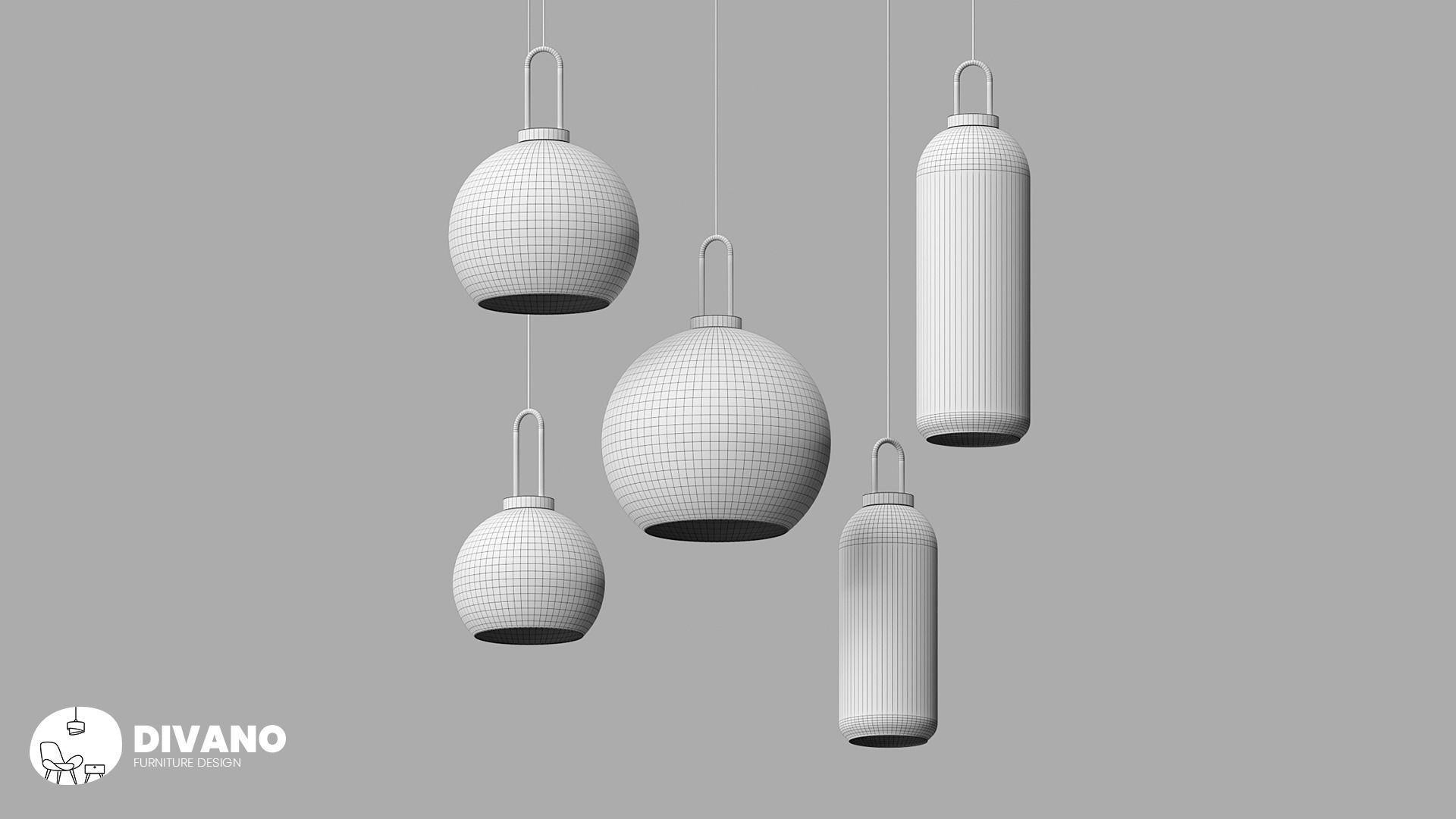 Pendant Gift Ball Hanging Lamp 3D model_1