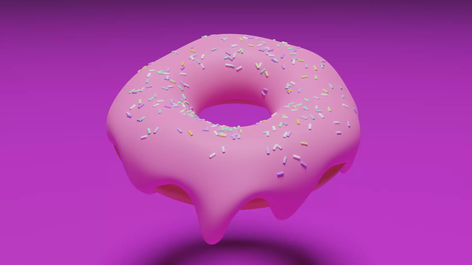 Donut 3D model_0