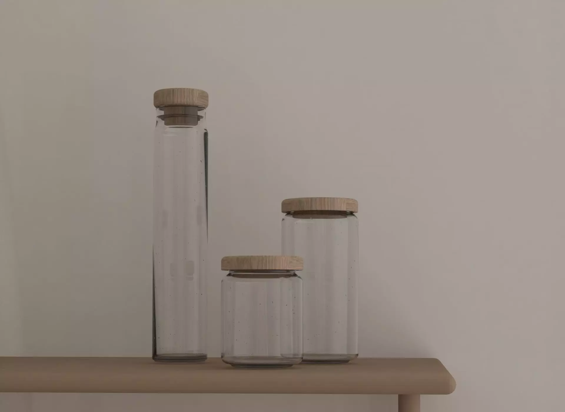 Glass jar Free low-poly 3D model