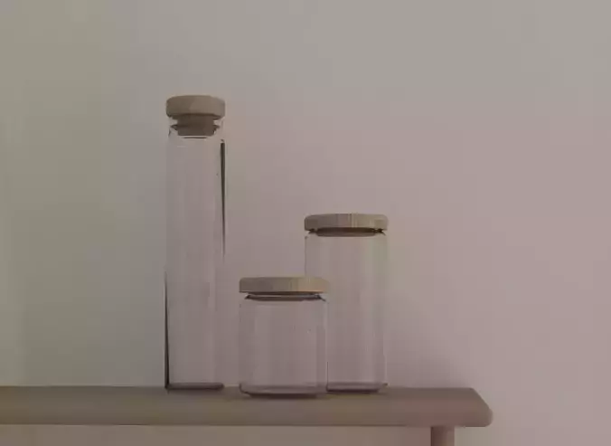 Glass jar