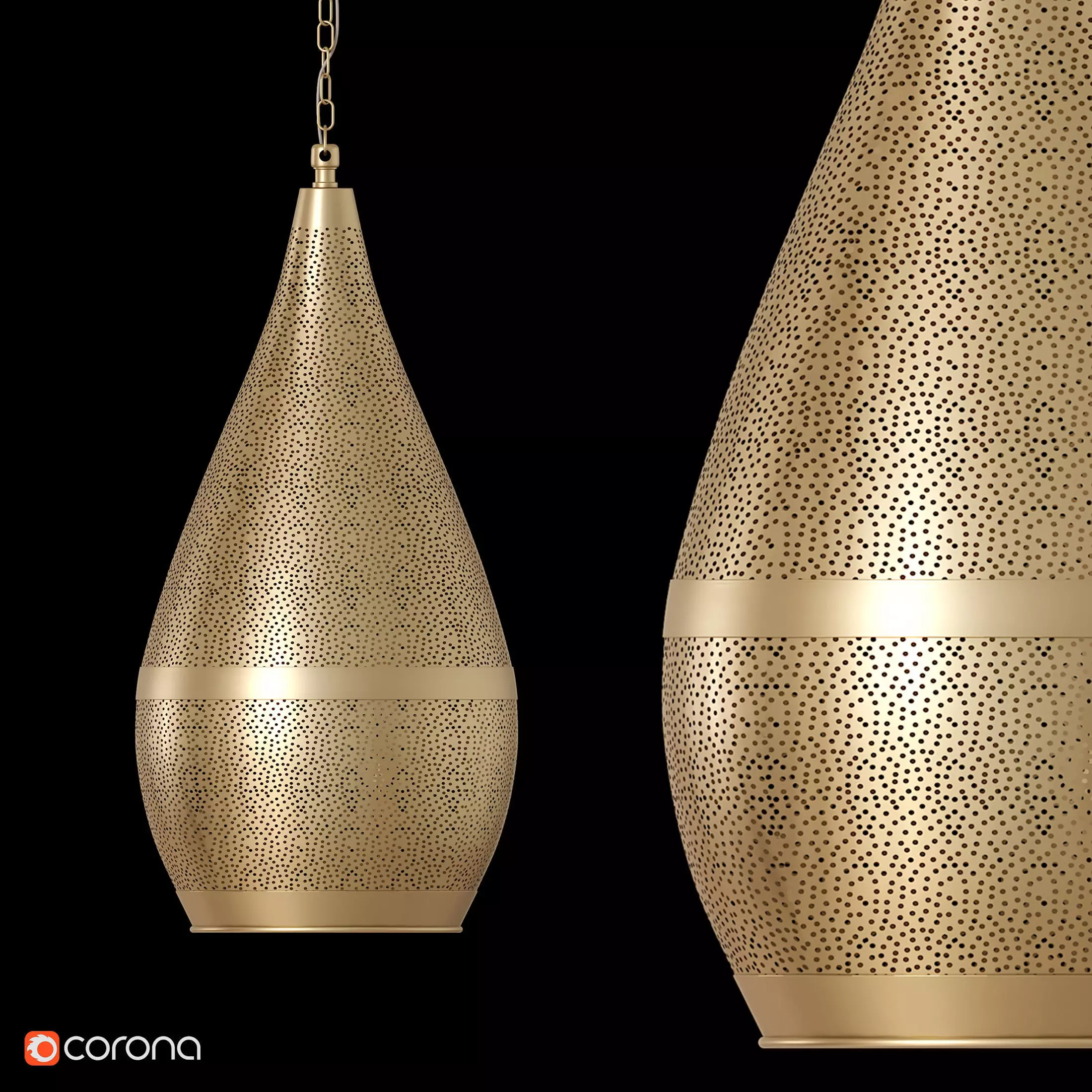 Makhrut Ceiling Light ML940 Low-poly 3D model_0