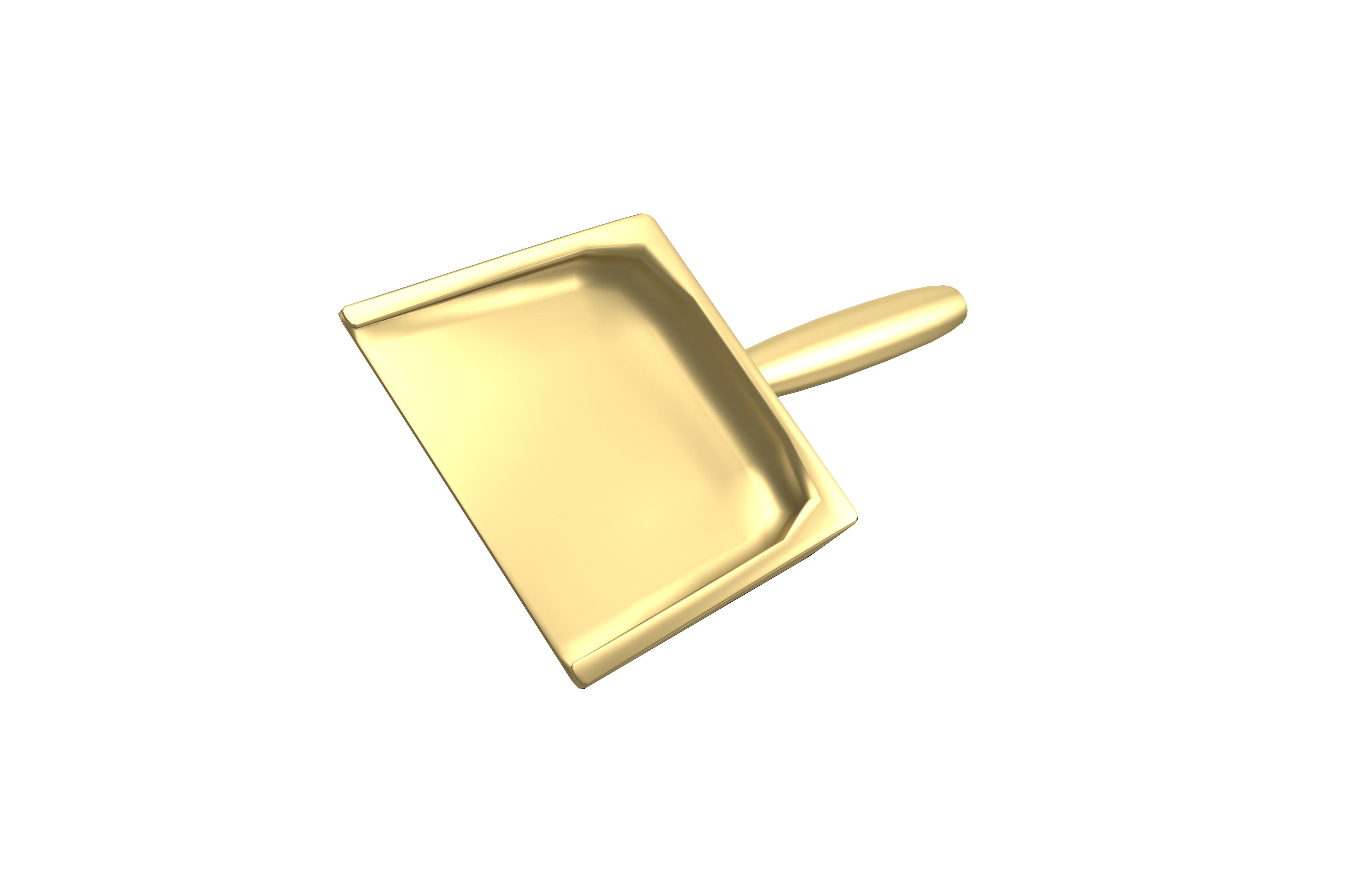 Small Spade v1 005 Low-poly 3D model_3
