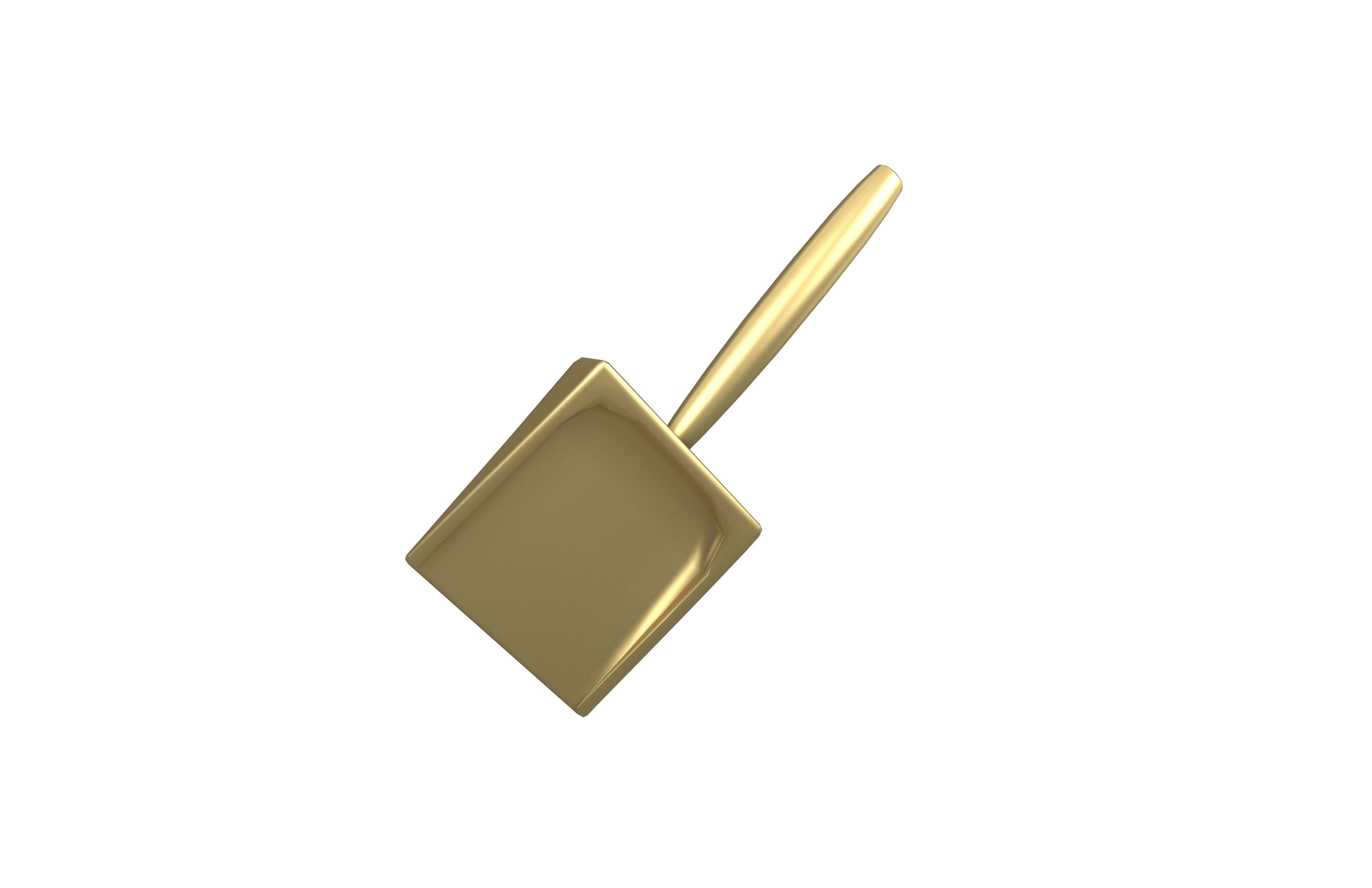 Small Spade v1 005 Low-poly 3D model_1