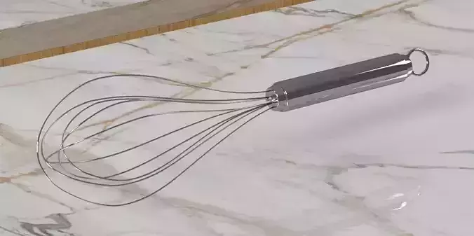 KitchenWare - Egg Whisk 3D model