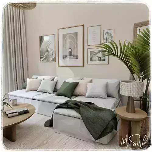 Living Room 5 Blender Scene