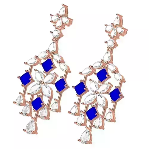 Fancy Art Deco Style Earring