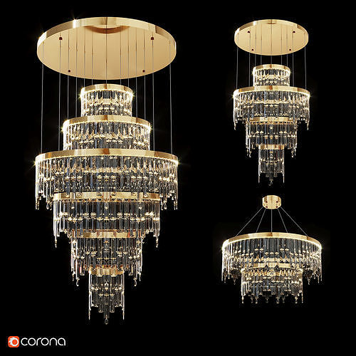 INGELINN CHANDELIER COLLECTION Low-poly 3D model