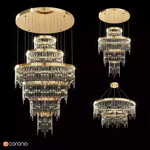 INGELINN CHANDELIER COLLECTION Low-poly 3D model