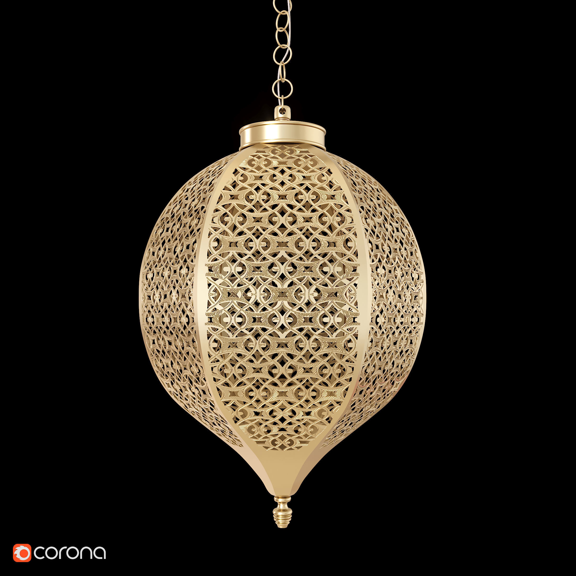 ORB CEILING LIGHT ML907 Low-poly 3D model_2